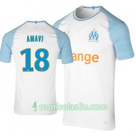 Camisolas de Futebol Olympique de Marseille Amavi 18 Equipamento Principal 2018/19 Manga Curta